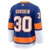 New York Islanders Fanatics Premium Ilya Sorokin 2024-25 Heim Blau Trikot - Herren